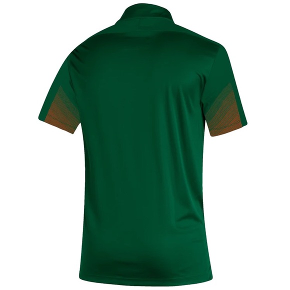 Miami Hurricanes adidas Primeblue Polo Men's Green NWT XXL - Picture 10 of 11